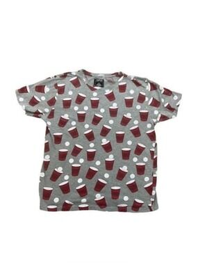 SUPER Massive Beer Pong Gray XL T-Shirt Tee